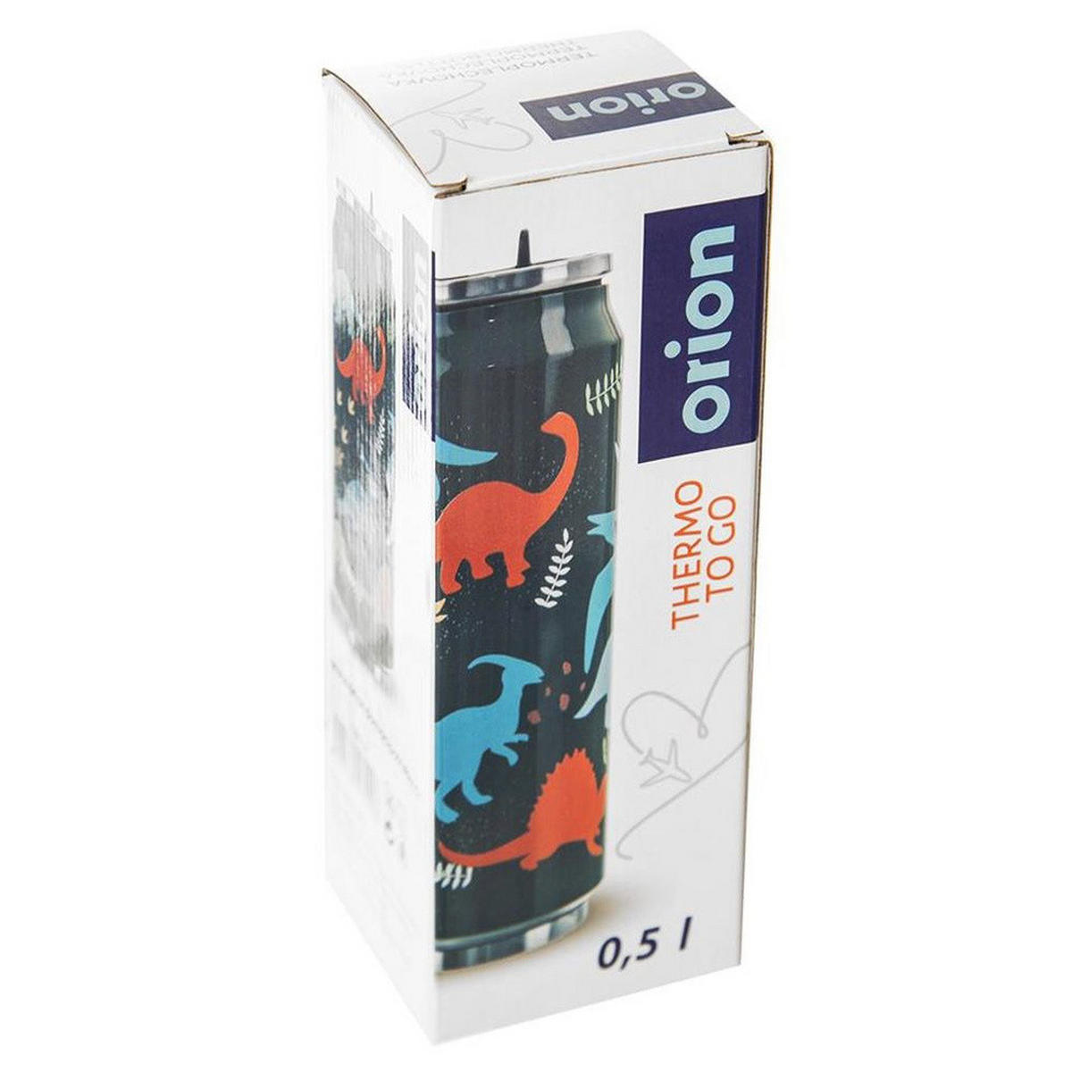 THERMOBECHER Dose Dinosaurier 500 ml Grün - Grün, Metall (0.5L) - Orion 