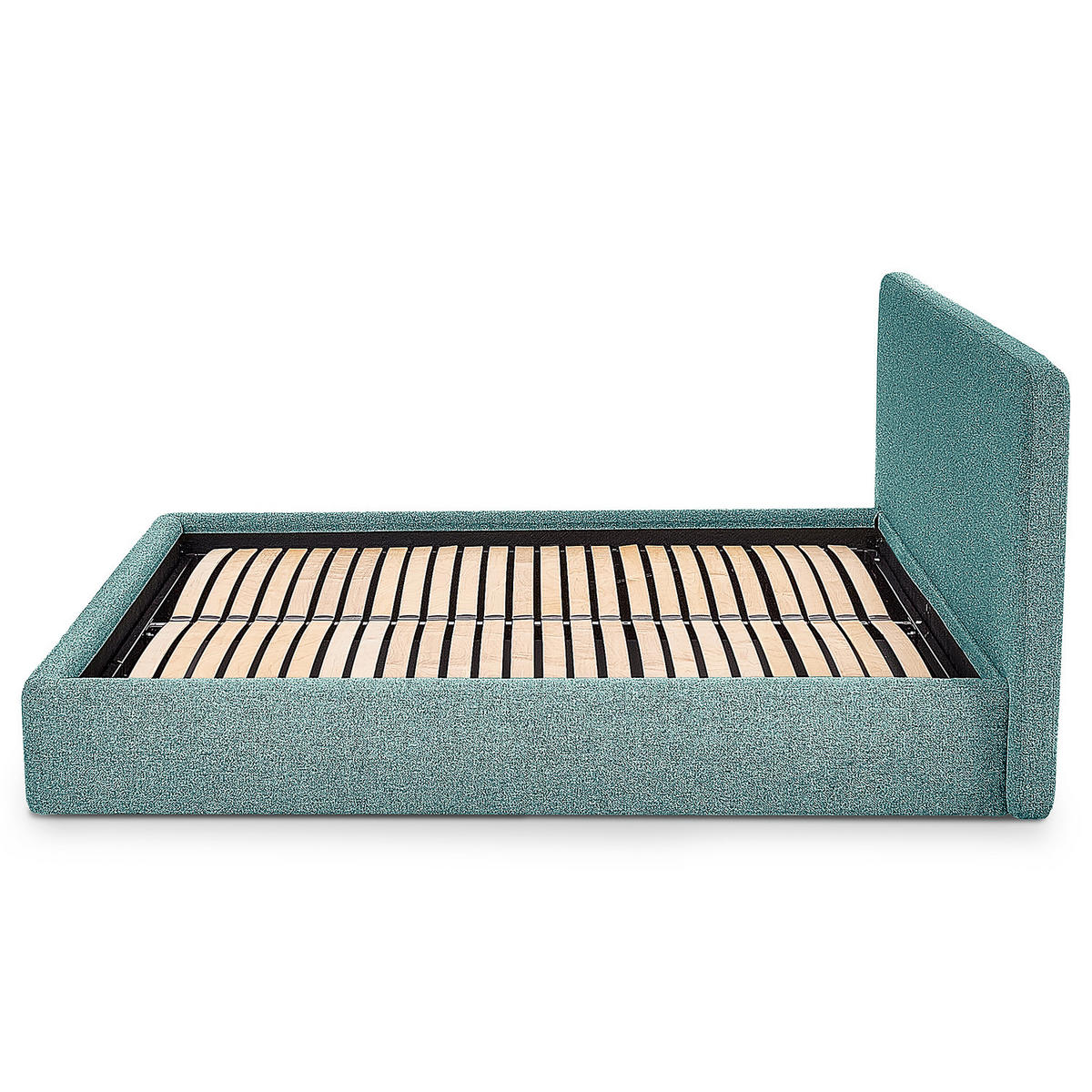 POLSTERBETT - Petrol, Holz/Textil (200/200cm) - home24