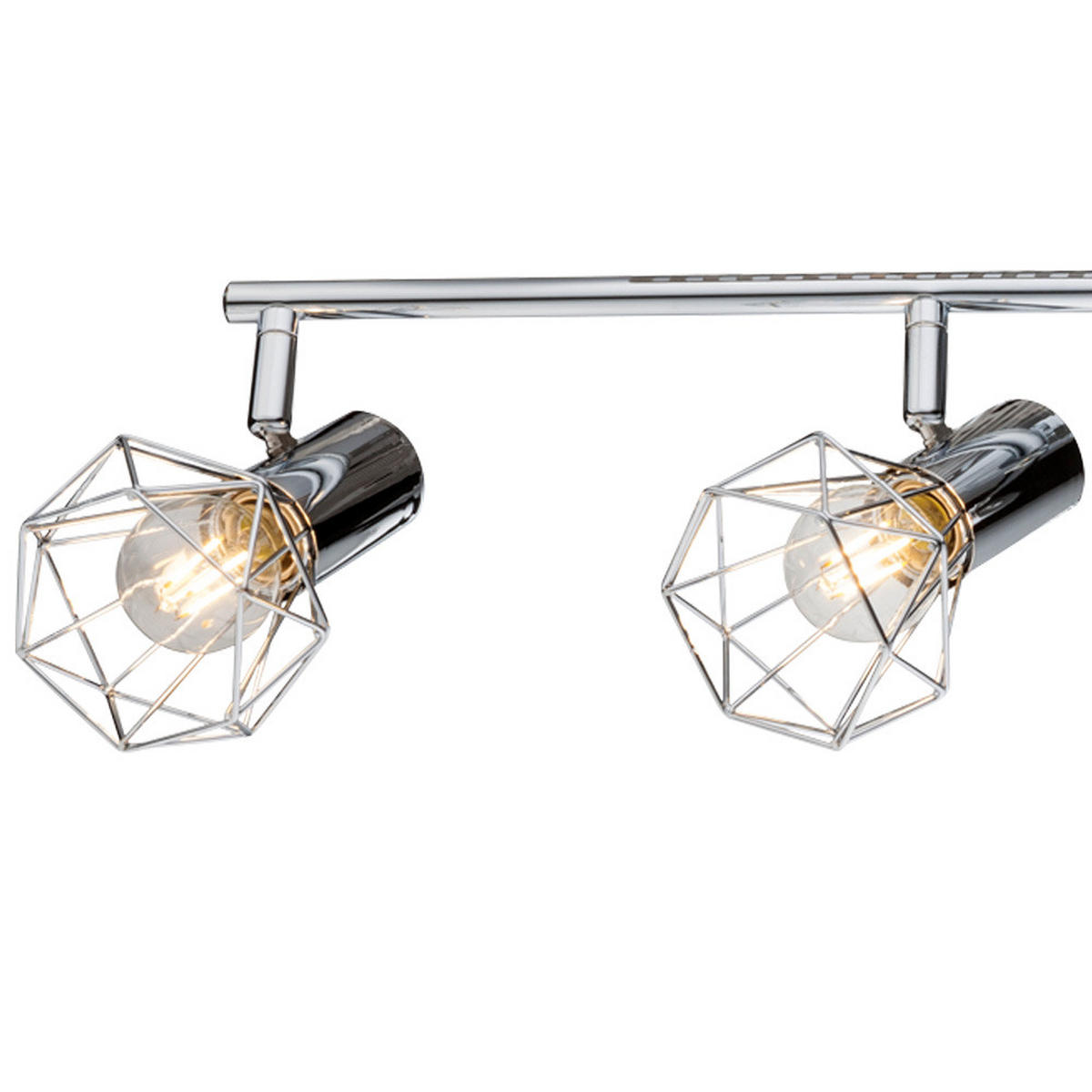 DECKENLEUCHTE Metall Silber XARA I - Silberfarben, Metall (60/9.3/15cm) - Globo Lighting