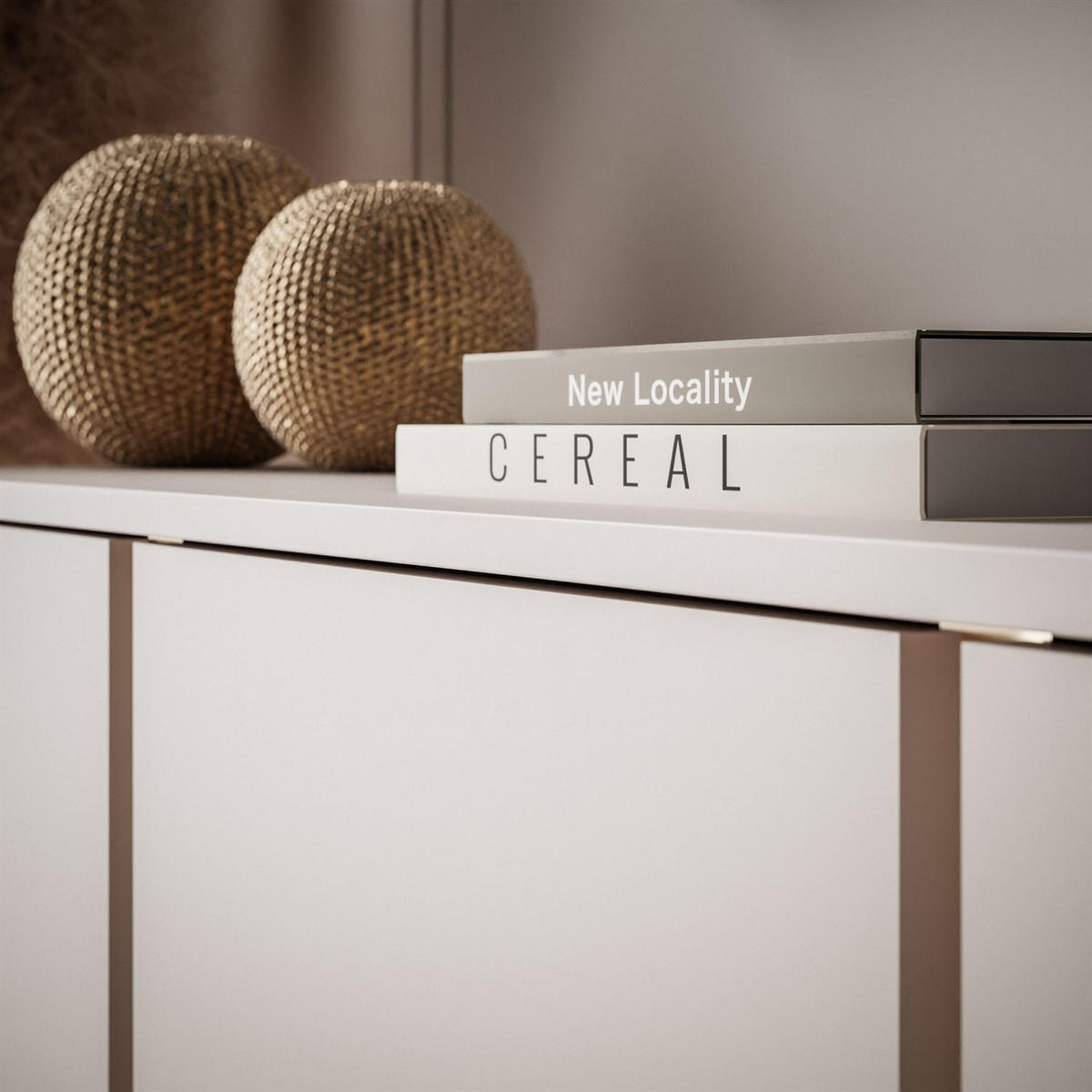 KOMMODE mit Schubladen DESTINY KSZ-168 Kaschmir - Kaschmir, Holzwerkstoff (168/84/39cm) - Lookway