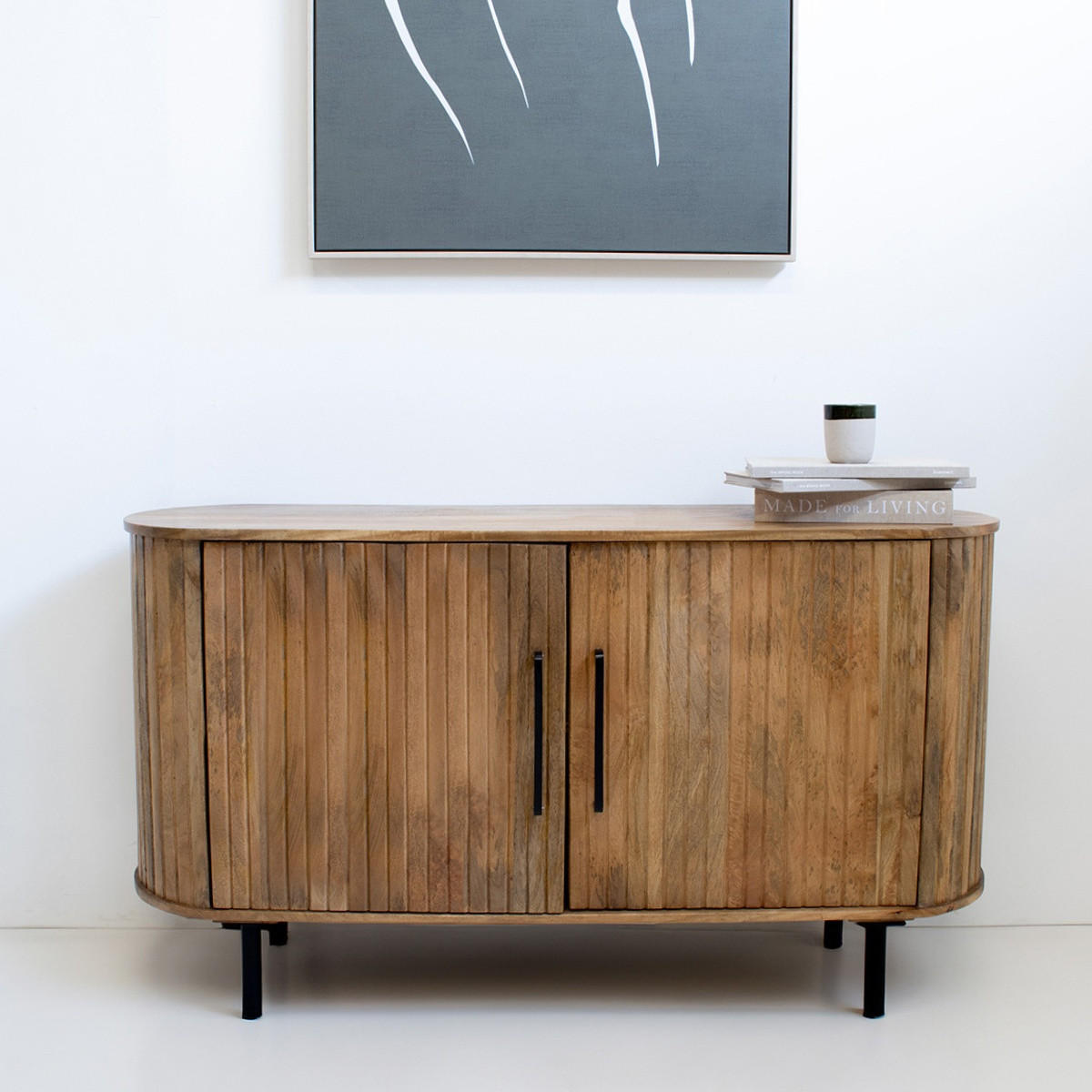 SIDEBOARD aus Akazienholz 140x45x76cm, natürlich - Braun, Holz (140/76/45cm) - Giga Meubel