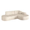 ECKSOFA Ottomane Rechts TARO-L1 - 243x171x79,5 cm Beige - Beige, Holzwerkstoff/Textil (243/171cm) - ALTDECOR