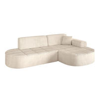 ECKSOFA Ottomane Rechts TARO-L1 - 243x171x79,5 cm Beige - Beige, Holzwerkstoff/Textil (243/171cm) - ALTDECOR