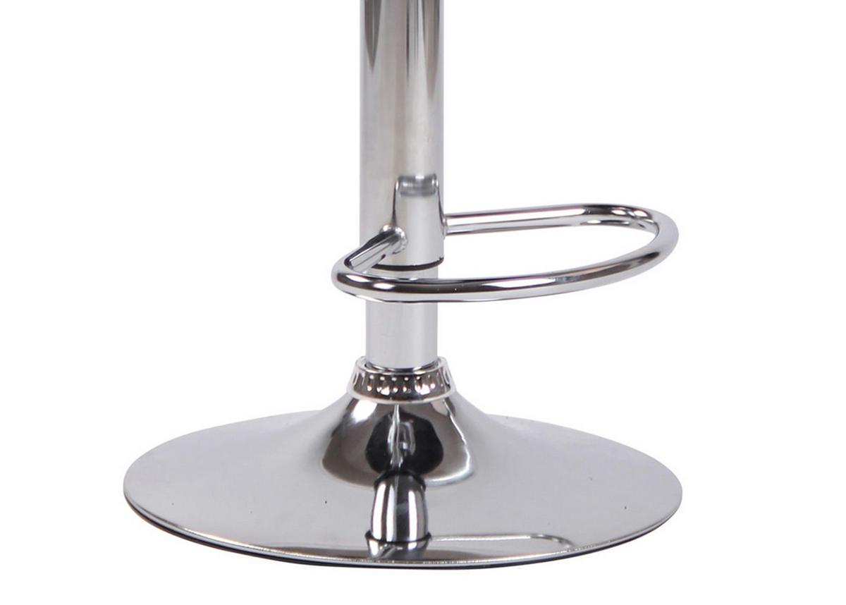 BARHOCKER 2er Set Lentos Samt chrom grau - Chromfarben/Grau, Textil/Metall (50/108/50cm) - TPFLiving