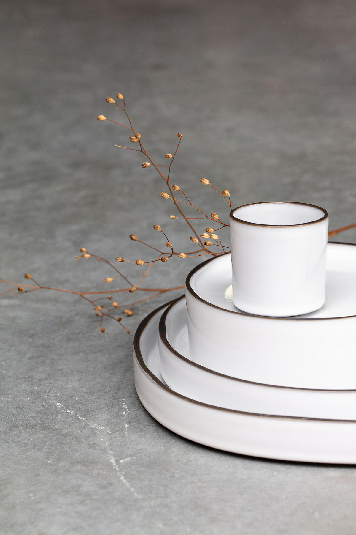 SCHALE GOURMET CARACTERE 23 cm Kumuluswolke weiss - Weiß, Keramik (23cm) - Revol Porcelaine France