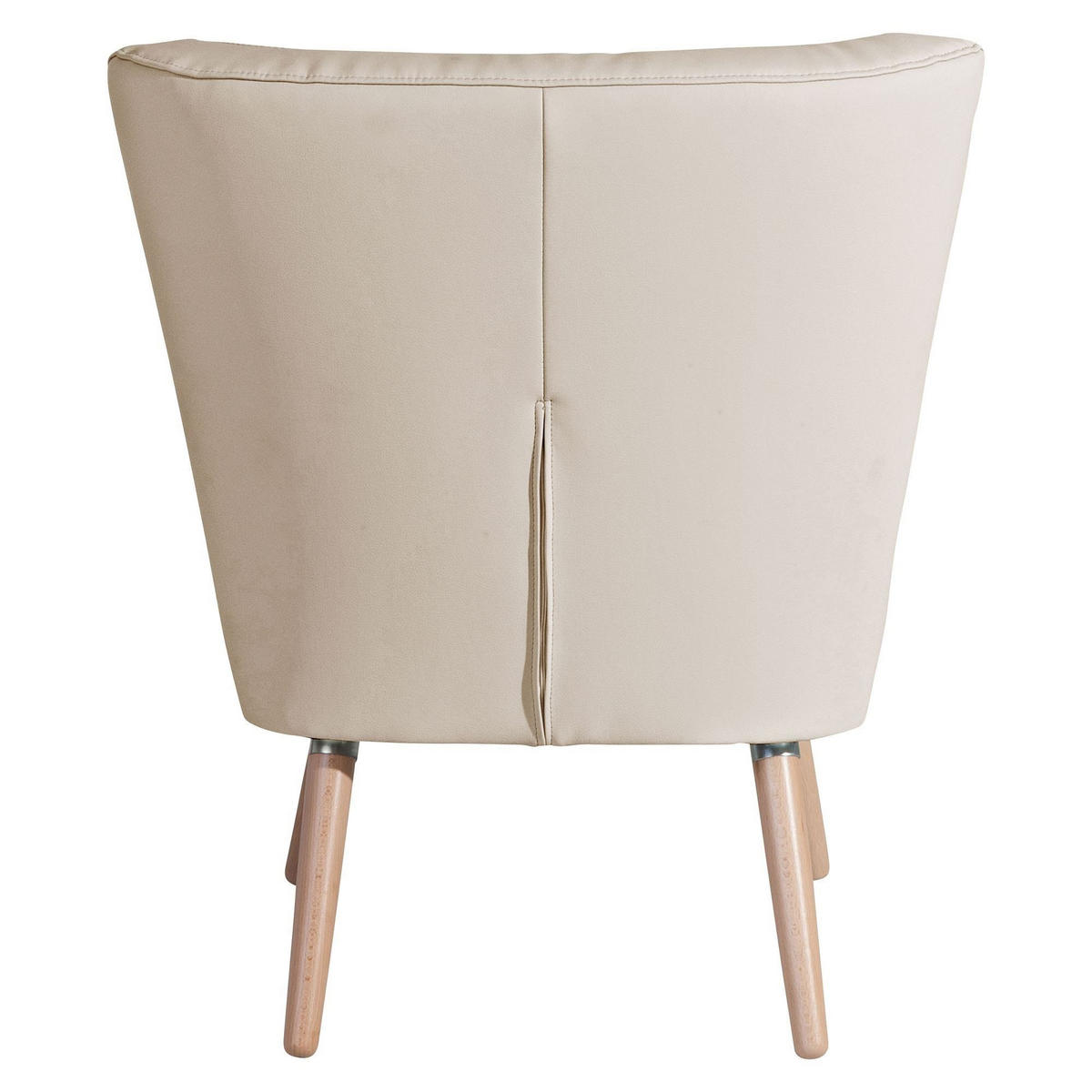 SESSEL Kassi Bezug Kunstleder Buche natur / beige - Weiß, Kunststoff (69/80/68cm) - 58aufmkessel
