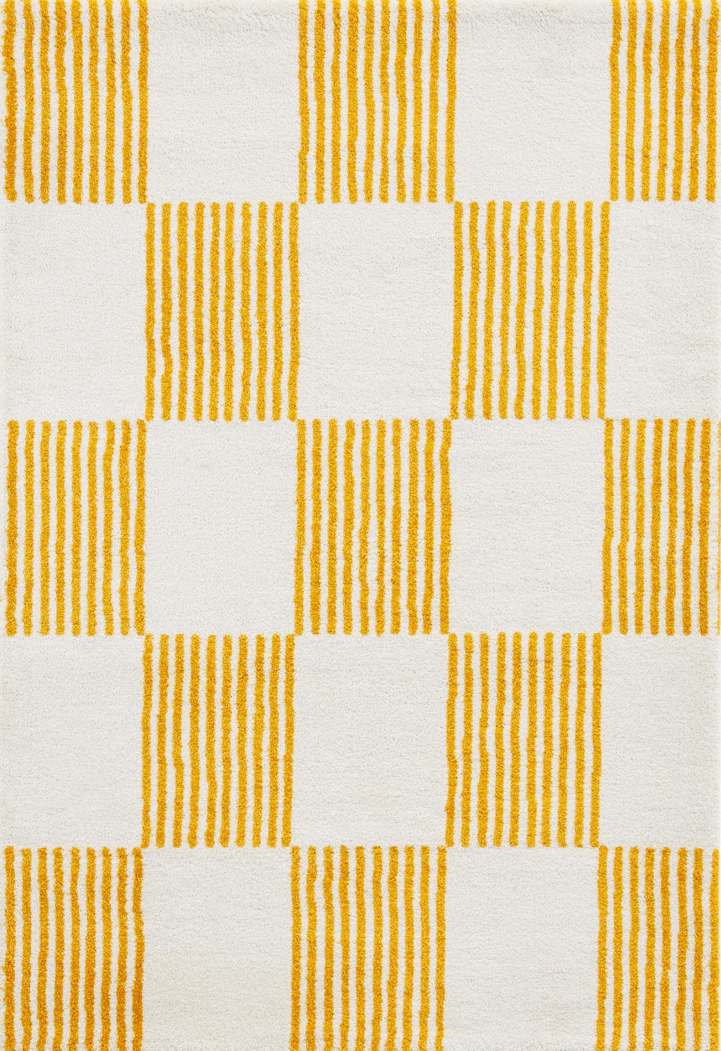 TEPPICH vintage mit blumenmuster gelb Groovy 160x230 cm - Gelb, Textil (160/230cm) - Nazar Rugs