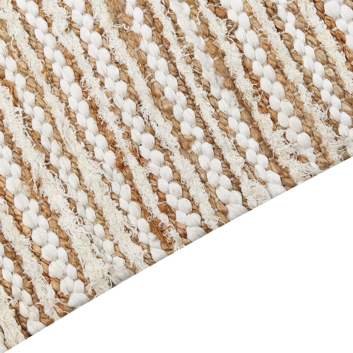 TEPPICH geflochten Barkhan 400/300 cm - Beige, Textil (300/400cm) - Beliani