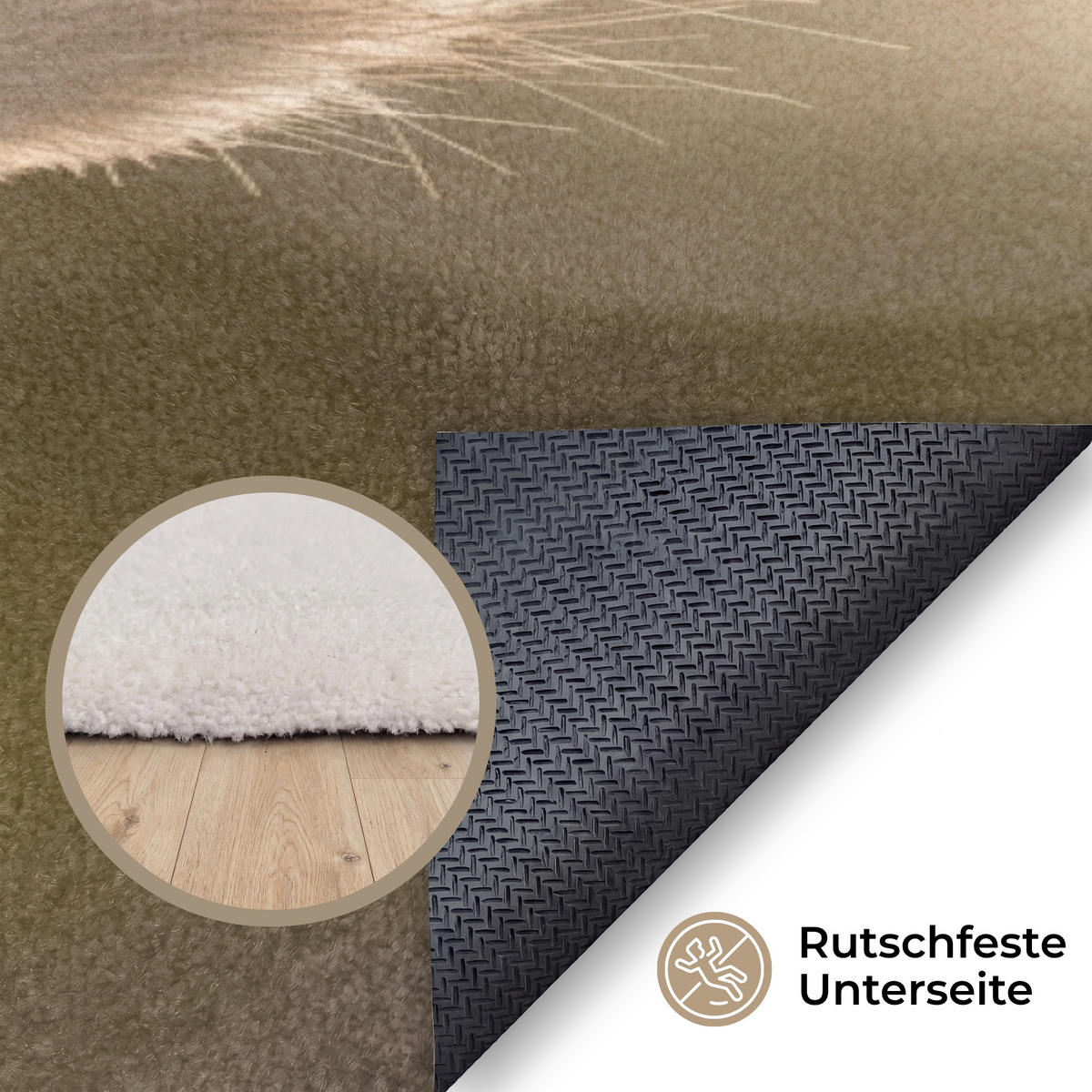 KOBERCE - Chvostoskok - Biely - Slnečné svetlo - 90x150 cm - béžová, textil/plast (90/0.4cm) - OnlyWow