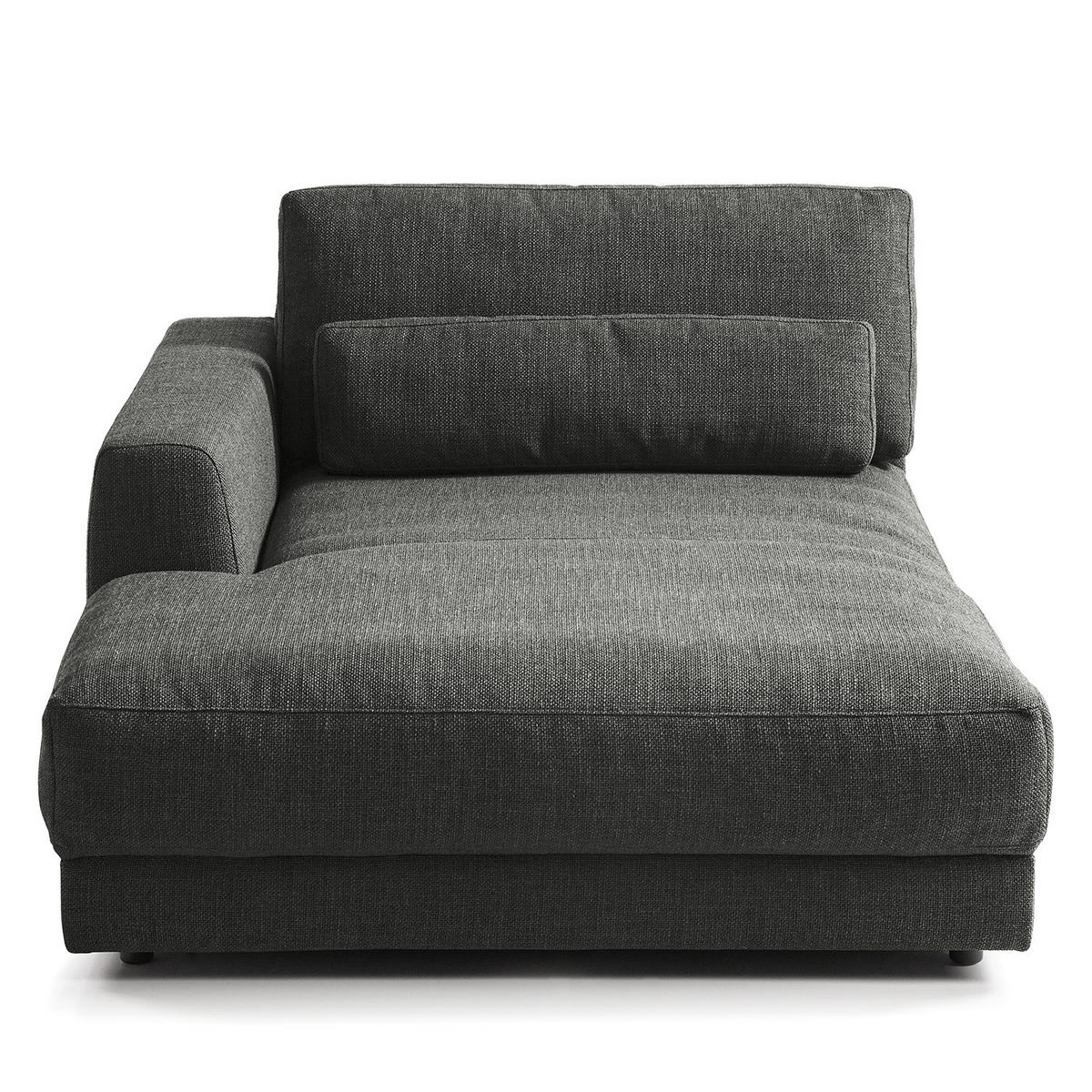 MODULLONGCHAIR - Grau, Textil (126/80/182cm) - home24