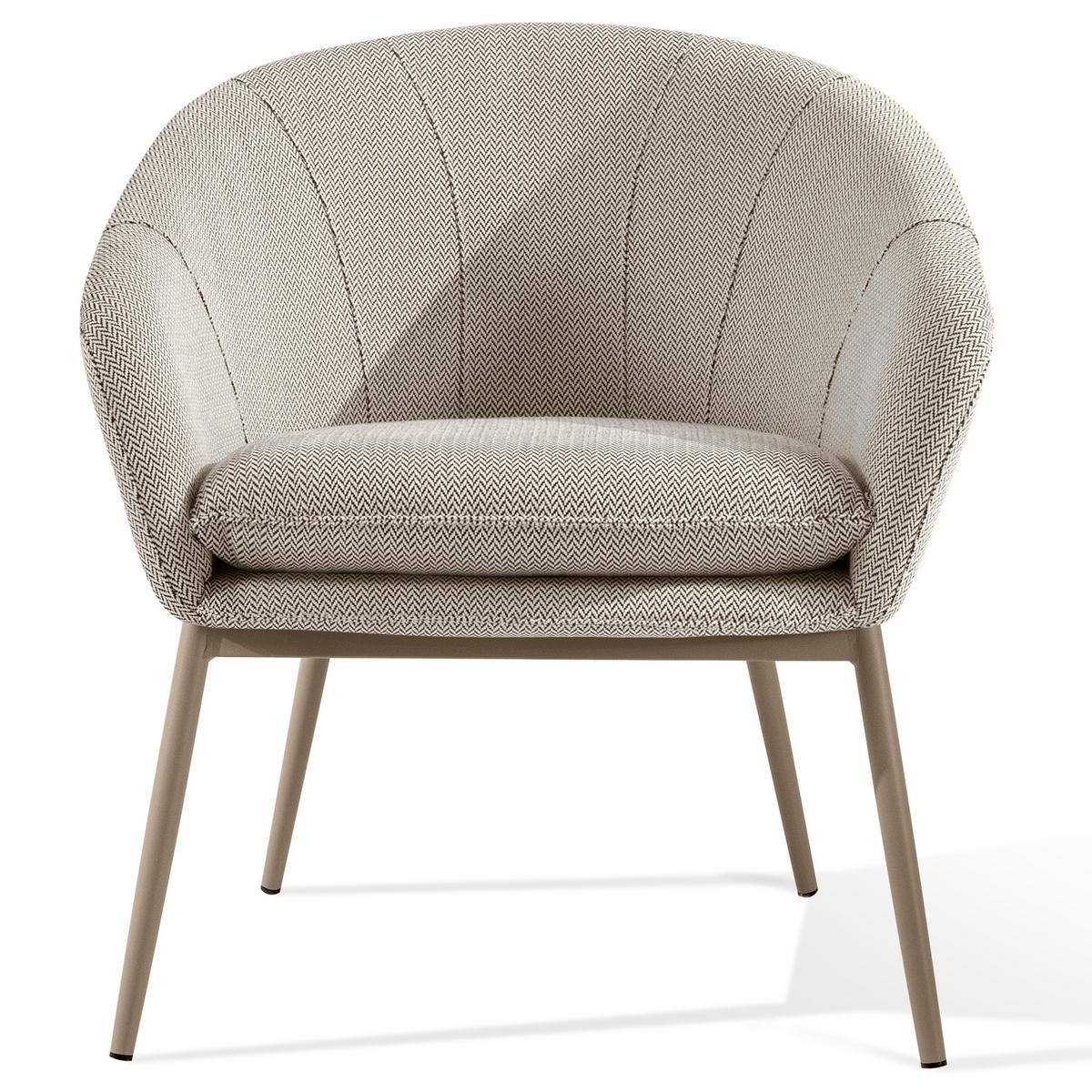 GARTENMÖBELSET SOLIS Gartenlounge-Set, - Braun, Textil/Metall - KONSIMO®