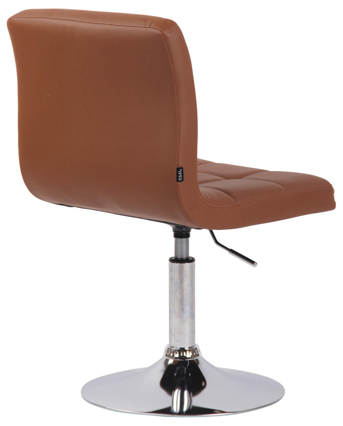 DREHSTUHL 2er Set Lederlook hellbraun - Chromfarben/Hellbraun, Textil/Metall (44/74/49cm) - CLP