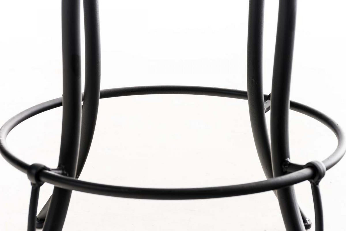 BARHOCKER Metall schwarz - Schwarz, Metall (43/74/43cm) - CLP