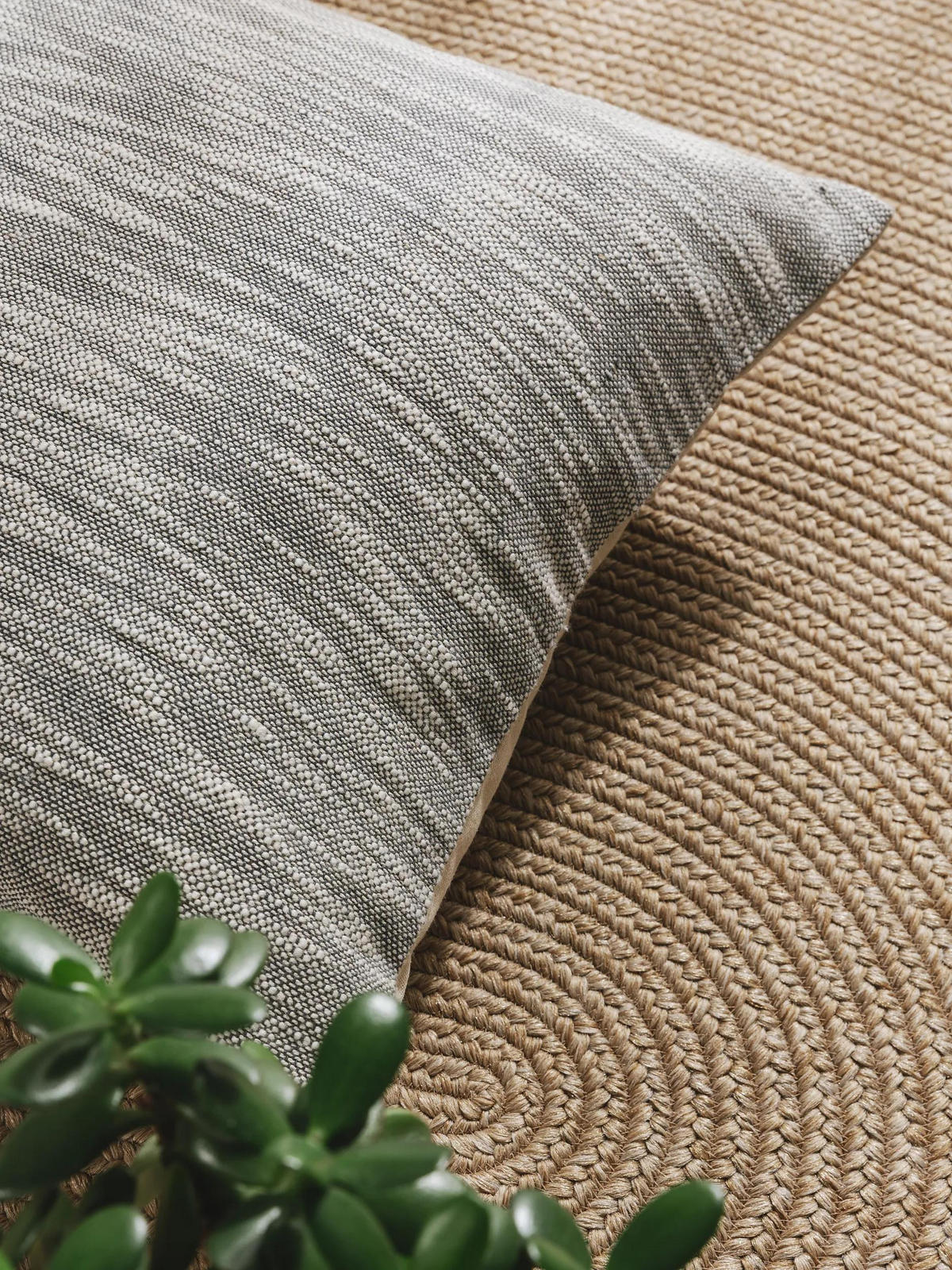 KISSENBEZUG Nadia Grau 45x45 cm - Grau, Textil (45/45cm) - benuta Nest