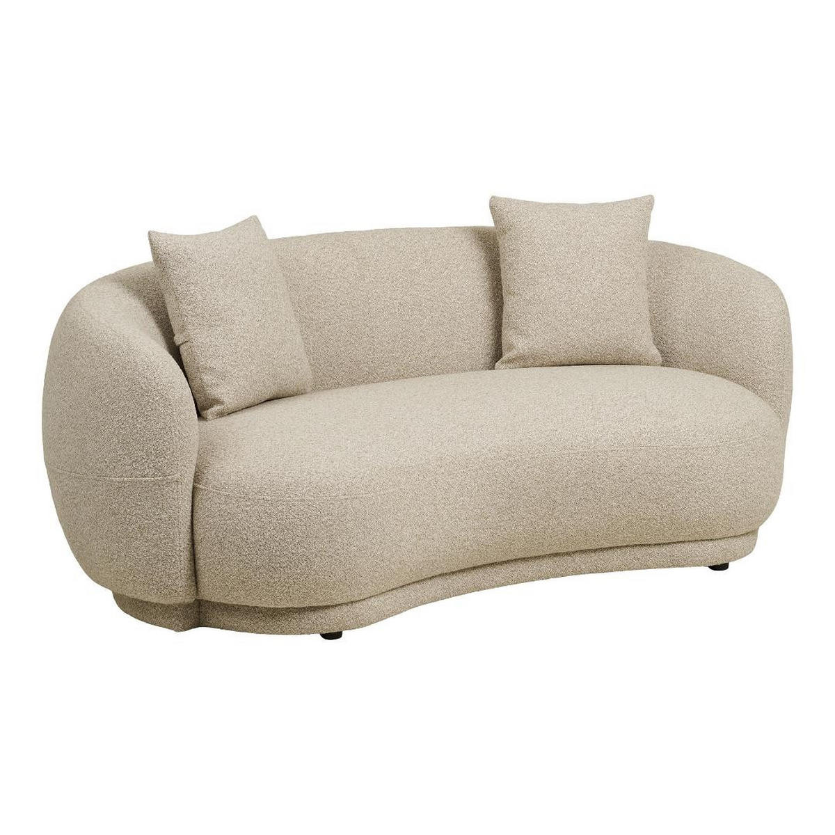 SOFFA Ella 190 x 96 x 74 cm – sandfärg - Sandfärg, Textil (190/74/96cm) - ebuy24