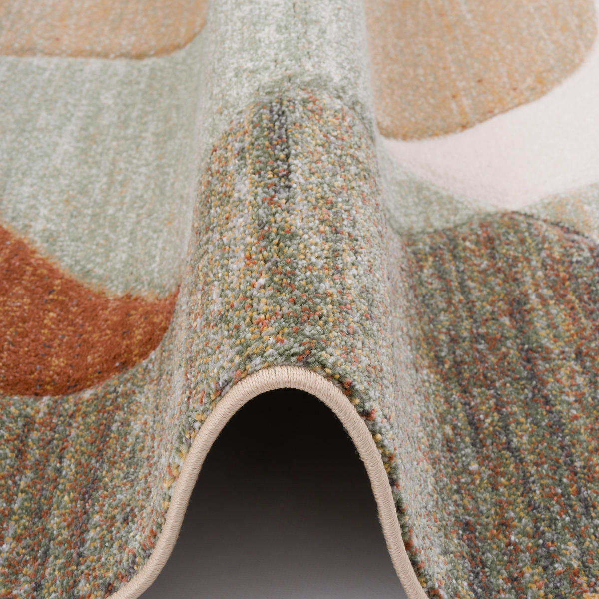 DESIGNER TEPPICH MAUI MODERN - Grün, Textil (140/200cm) - Pergamon