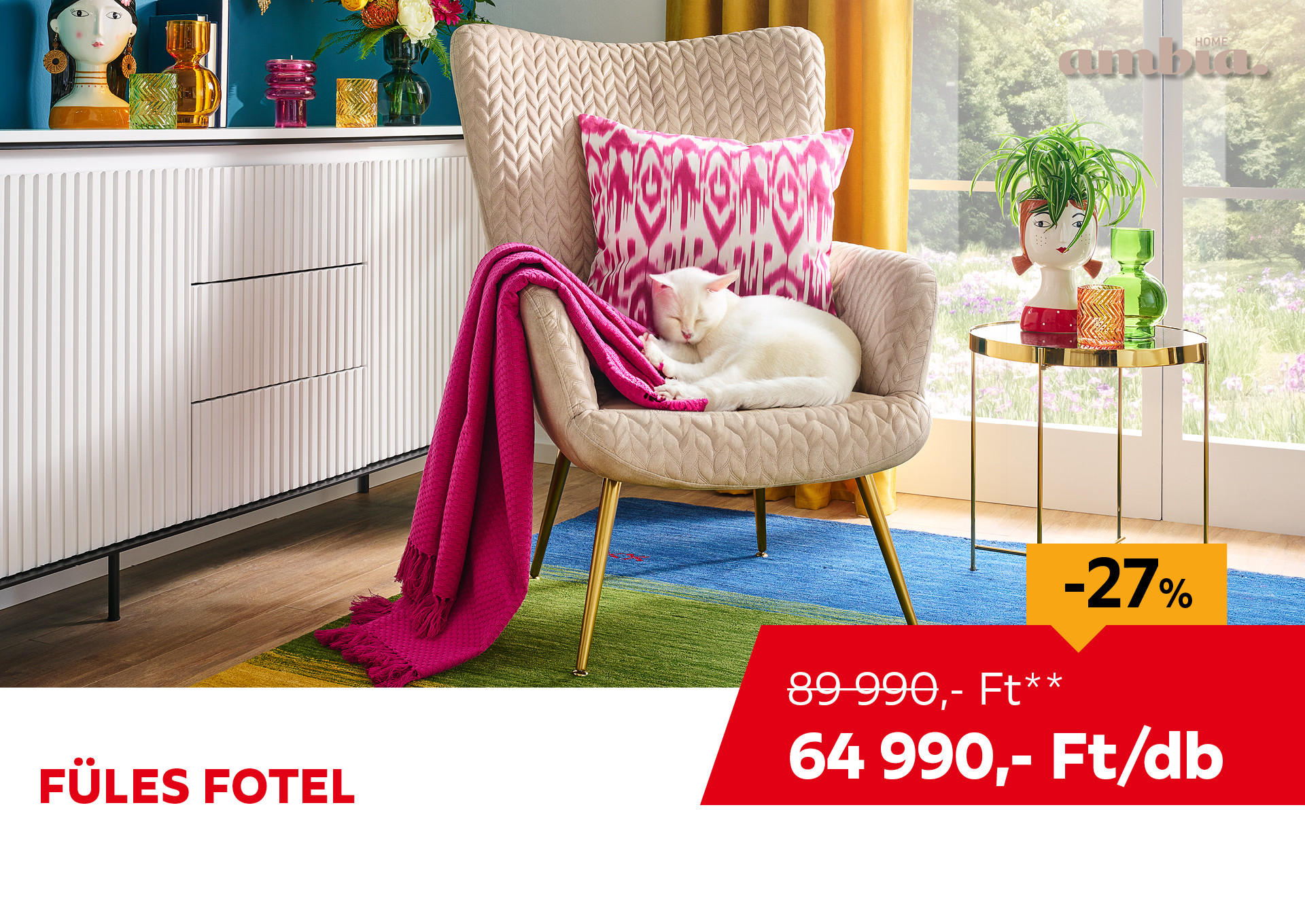 FÜLES FOTEL Kiemelt termék 89990 Ft.- helyett 64990 Ft.-