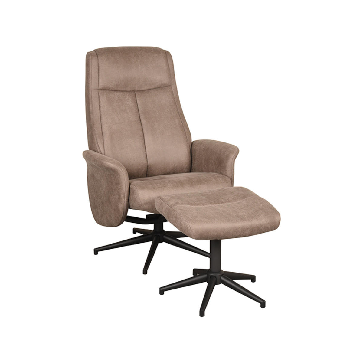 SESSEL Bergen Taupe 62/77/53 cm - Taupe, Textil (77/53/62cm) - LABEL51