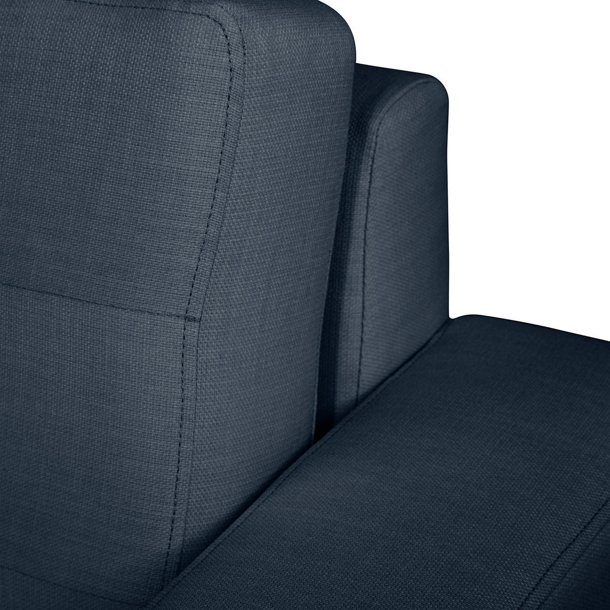 3-SITZER SOFA - Webstoff - Dunkelblau, Textil (248/80/87cm) - home24