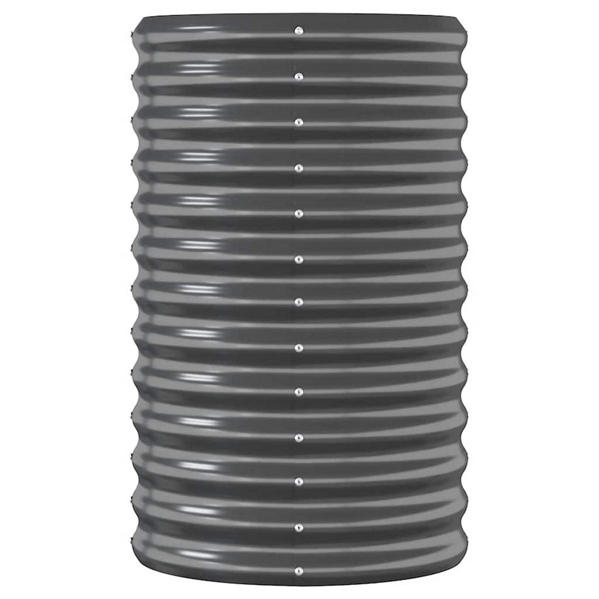 HOCHBEET Verzinkter Stahl 152/40/68 Cm Anthrazit - Anthrazit, Metall (152/68/40cm) - vidaXL
