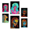 POSTER Set Mit 6 Shades of Beauty 4 Abstrakt Feminin Größe A3 & A4 Rahmenlos - Klar, Papier (29.7/1cm) - Nacnic