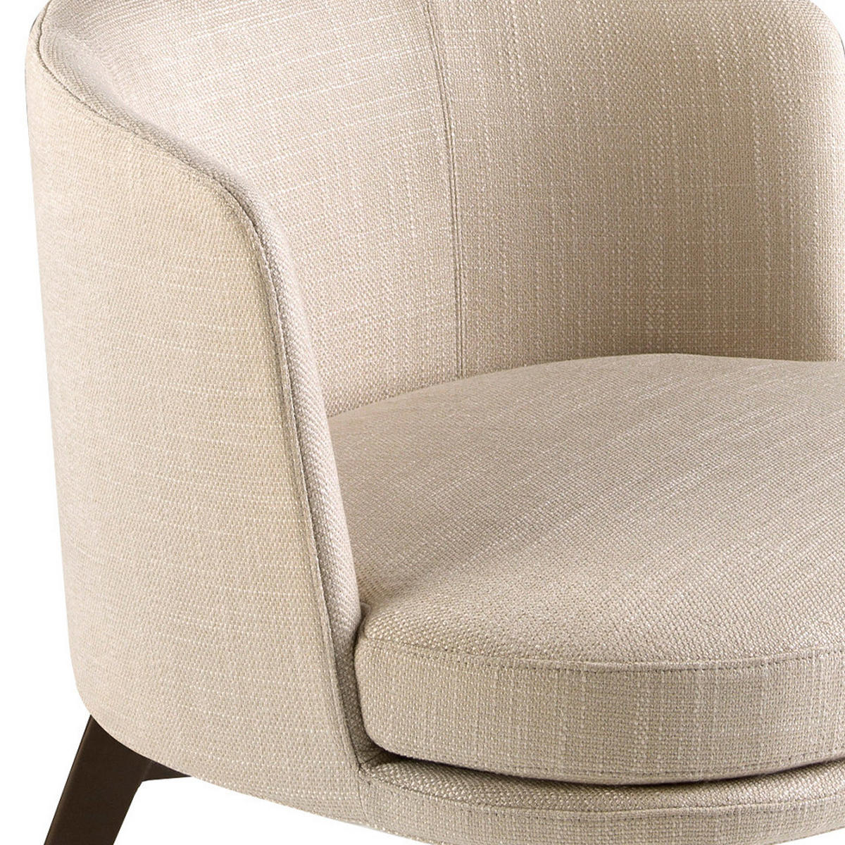 SESSEL Creme Braun 74/70/71 cm - Creme/Braun, Textil (74/71/70cm) - ANGEL CERDA