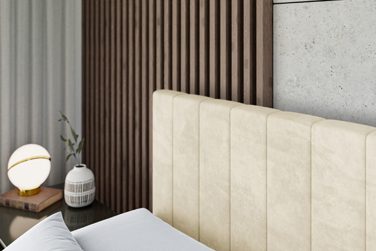 BOXSPRINGBETT EDITA KING - 140x200 - H3/H4 - Beige - Beige, Holzwerkstoff (140/200cm) - ALTDECOR
