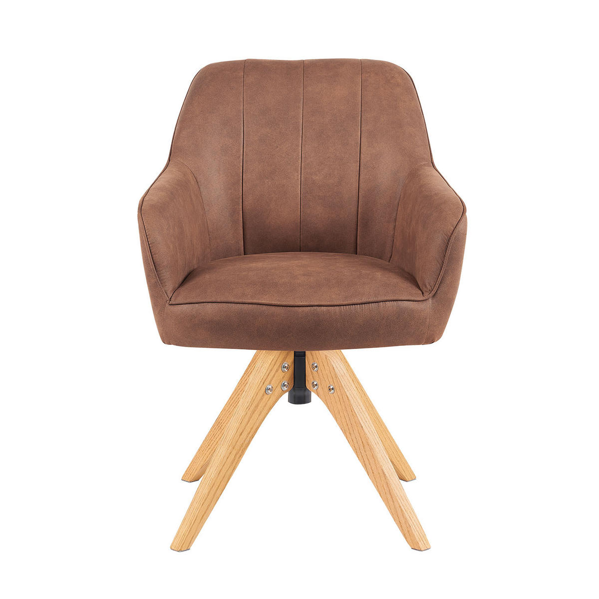 ARMLEHNSTUHL Mika-Noah - Honigeiche/Braun, Eichenholz/Holz (60/87/65cm) - DUBI Möbel