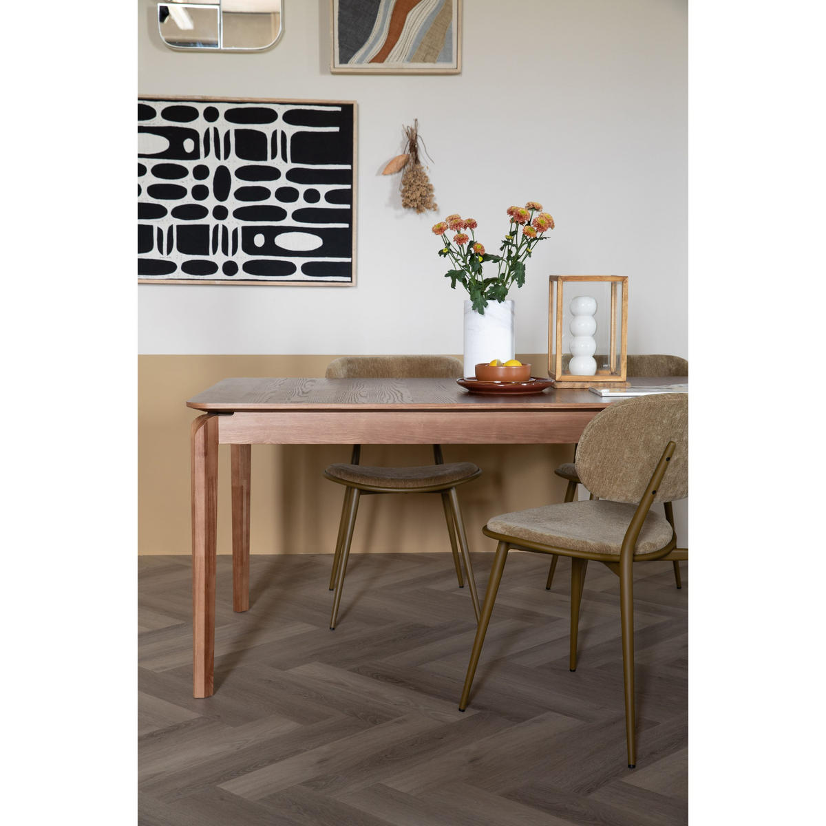 ESSTISCH Scout 220x90 cm Walnussfarbe - Braun, Holzwerkstoff (220/90/75cm) - Zuiver
