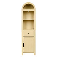 HOCHSCHRANK 40/30/163 cm Naturholz mit 1 Schubladen und LED - Naturfarben, Holz/Holzwerkstoff (30/163/40cm) - Oxeza
