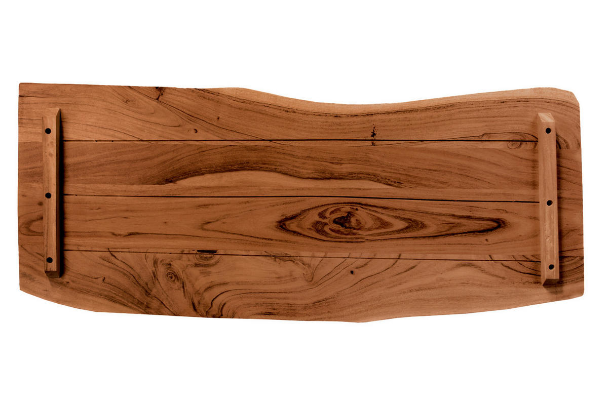 TISCHLATTEN MIT BAUMKANTE FÜR HEIMWERKER, AKAZIENHOLZ CURTIS - Braun/Naturfarben, Akazienholz/Holz (40/100/3cm) - SAM