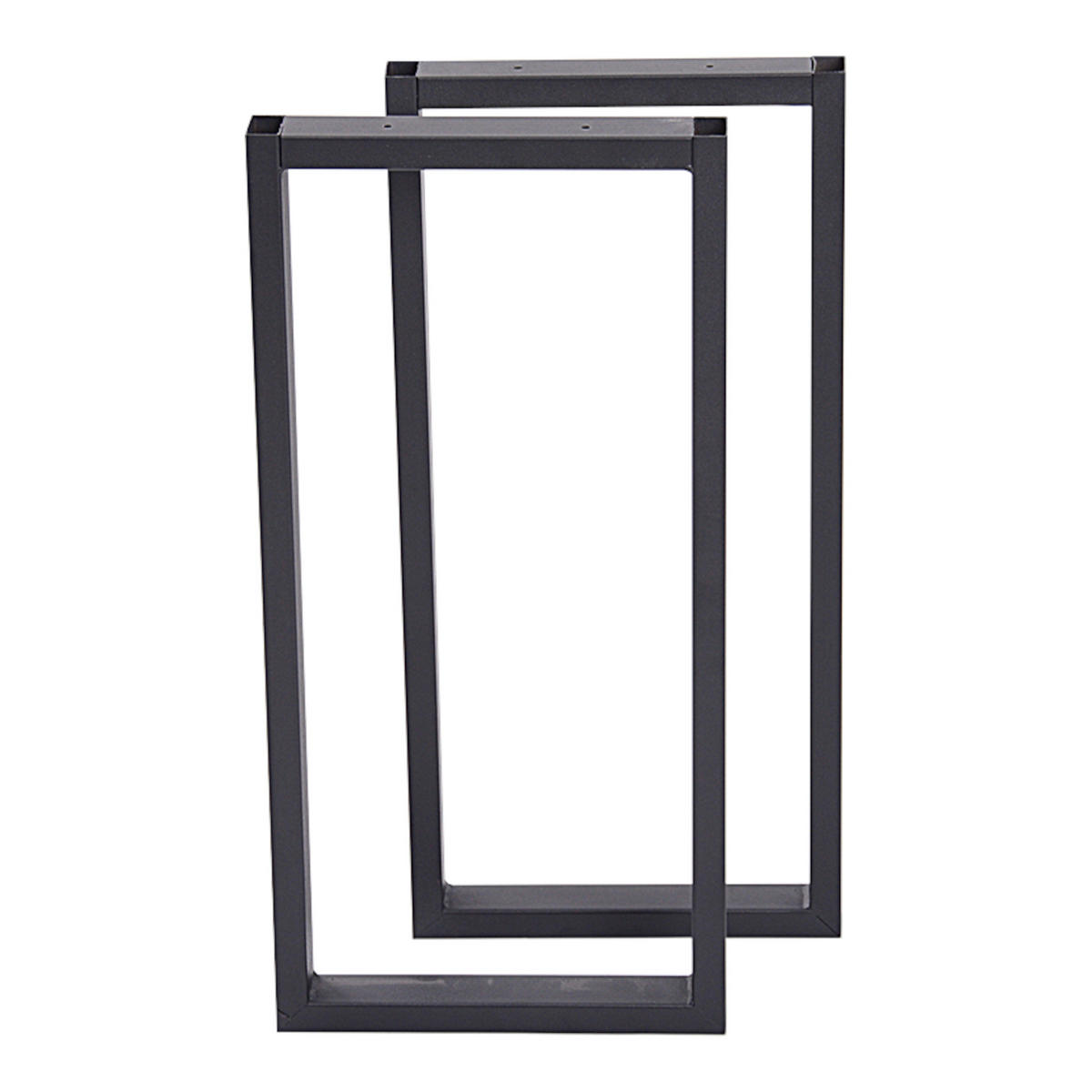 TISCHGESTELL-SET 2 TLG. Møldrup - Schwarz, Metall (27/56/4cm) - [en.casa]