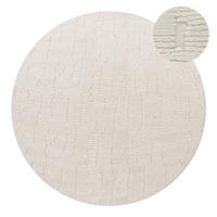 HOCHFLORTEPPICH 120/120 cm Tokio 475 - Creme, Textil (120/120cm) - Paco Home
