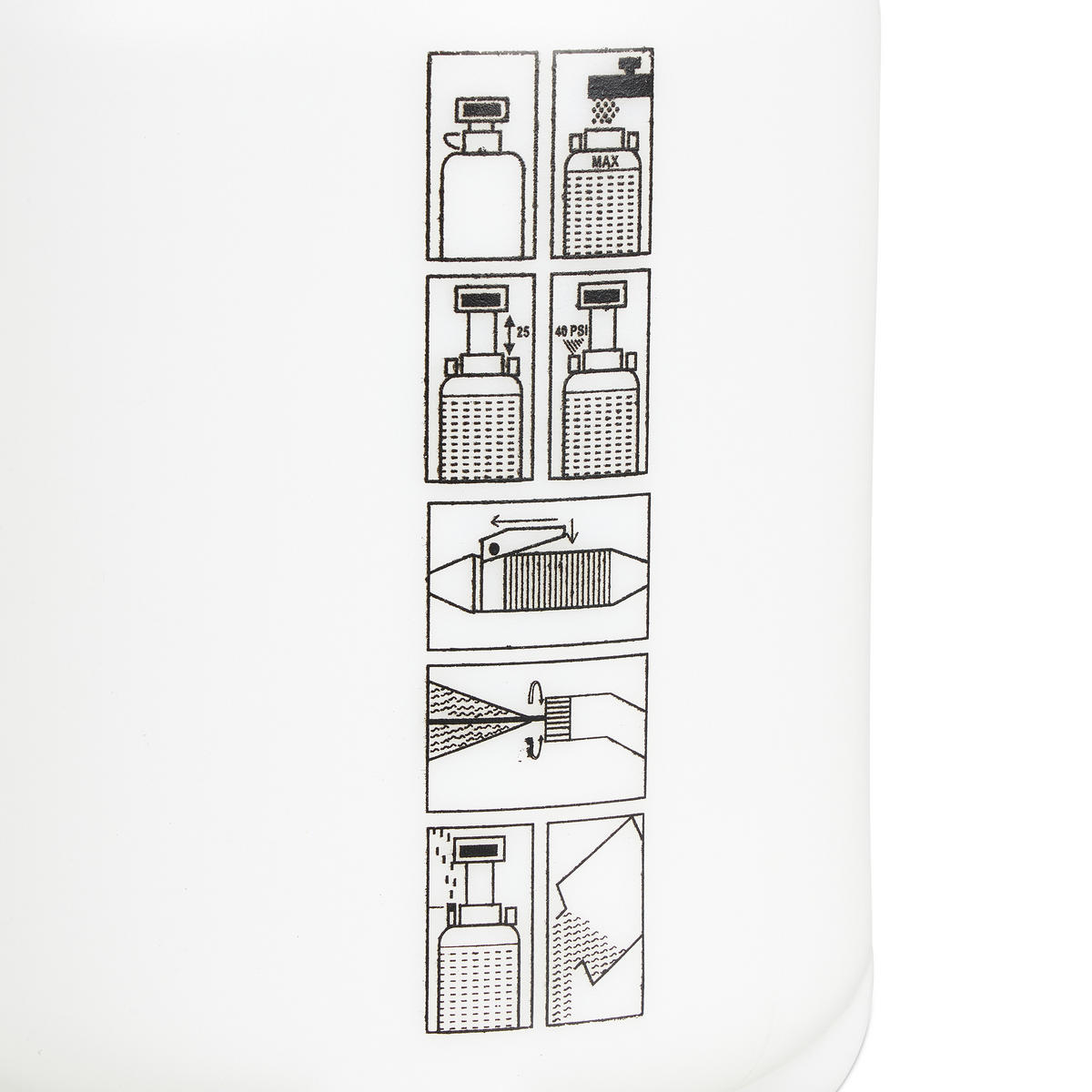 DRUCKSPRÜHER - Weiß, Kunststoff (28/58/18cm) - Relaxdays