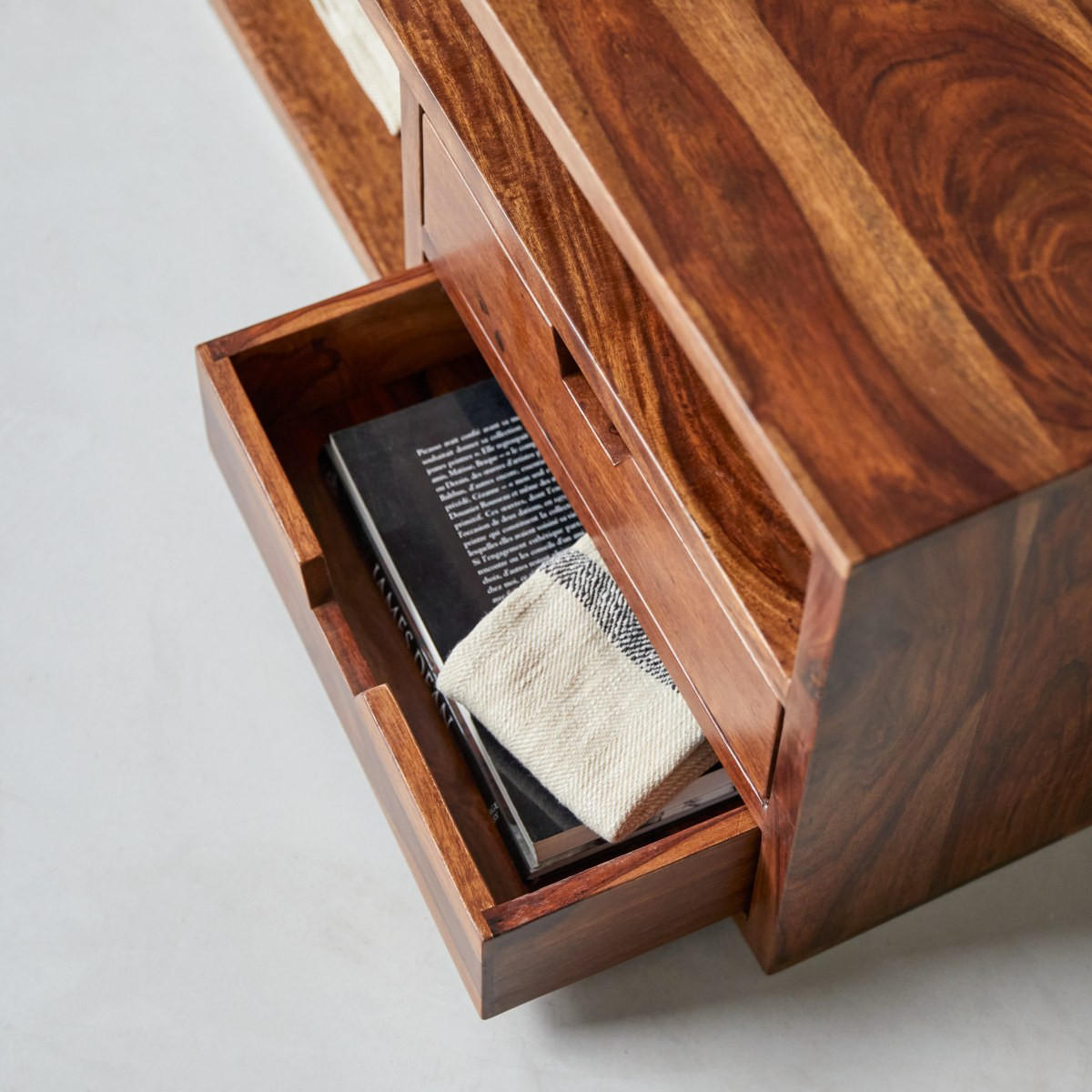 TV-SCHRANK Kwarto Braun aus Palisander - Braun, Holz (170/42/32cm) - Tikamoon