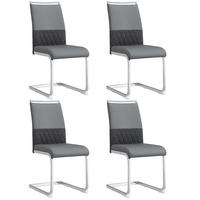 SCHWINGSTUHL DE-35903 4er-Set mit Querstreifen-Design Grau - Grau, Metall (48/95/42cm) - ComfortXL