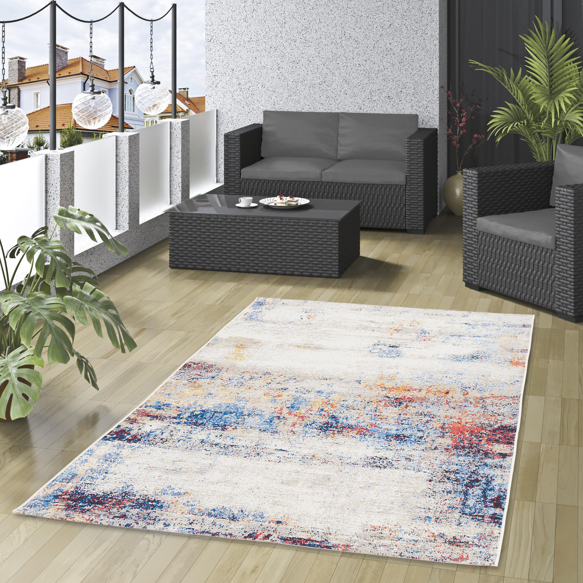 IN- UND OUTDOOR TEPPICH MALIBU - Creme, Textil (80/150cm) - Pergamon