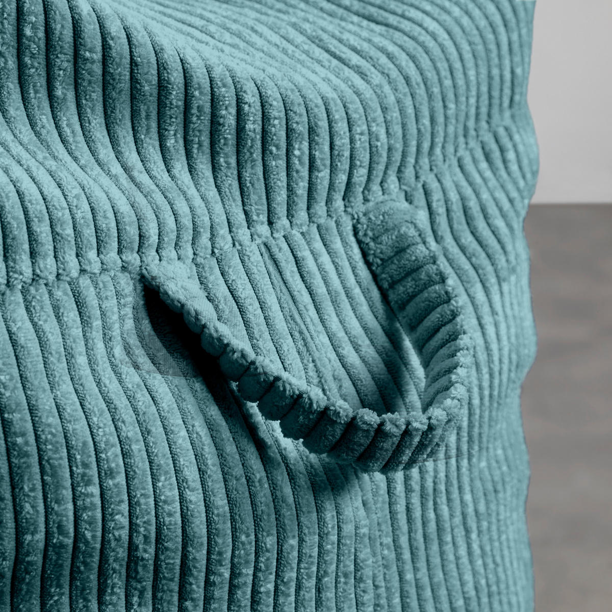 SITZSACK Cortona Cord Petrol - Petrol, Textil (85/100/85cm) - Mömax
