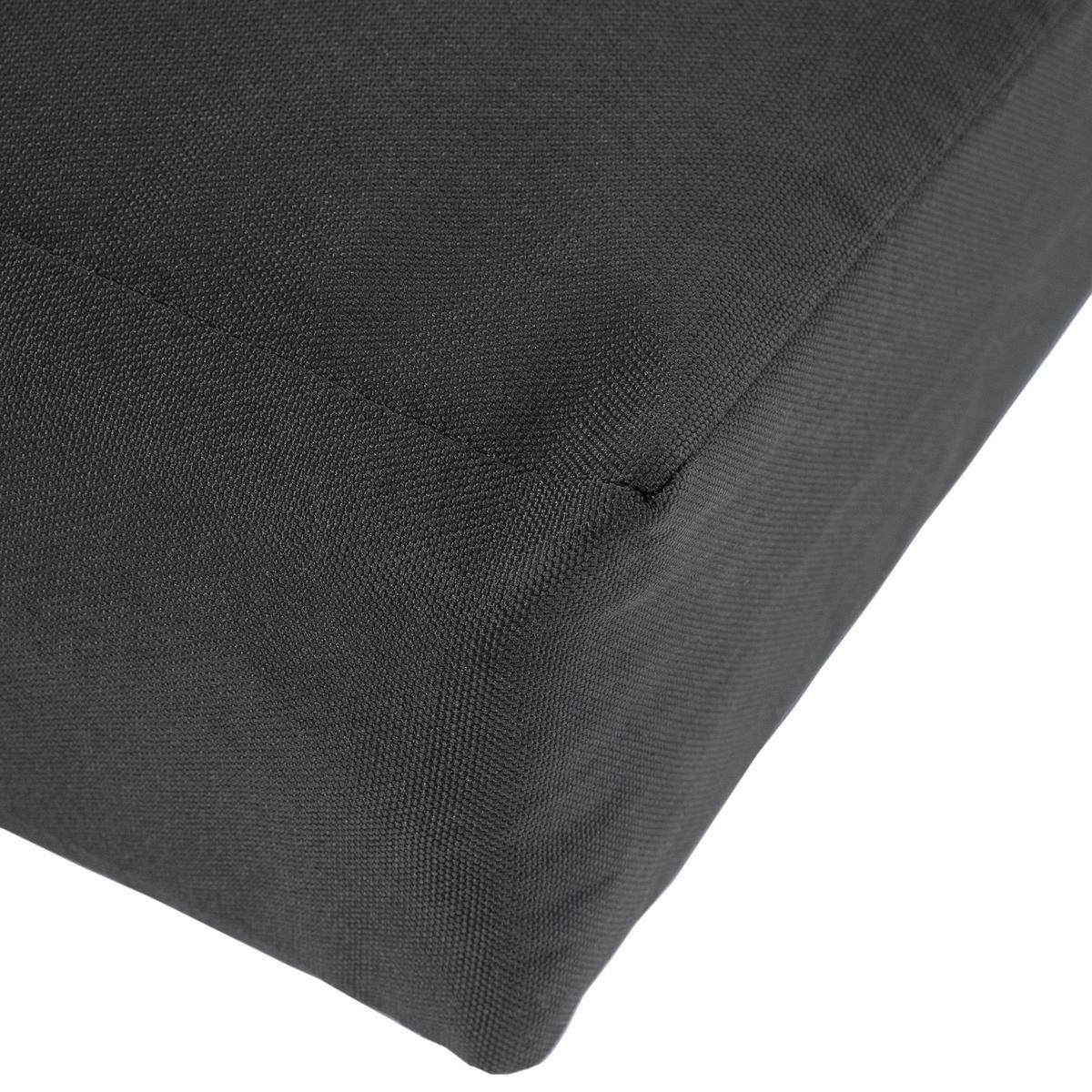 SITZKISSEN eckig 226/48/8 cm Kunststoff Dunkelgrau - Dunkelgrau, Kunststoff/Textil (48/226/8cm) - CLP