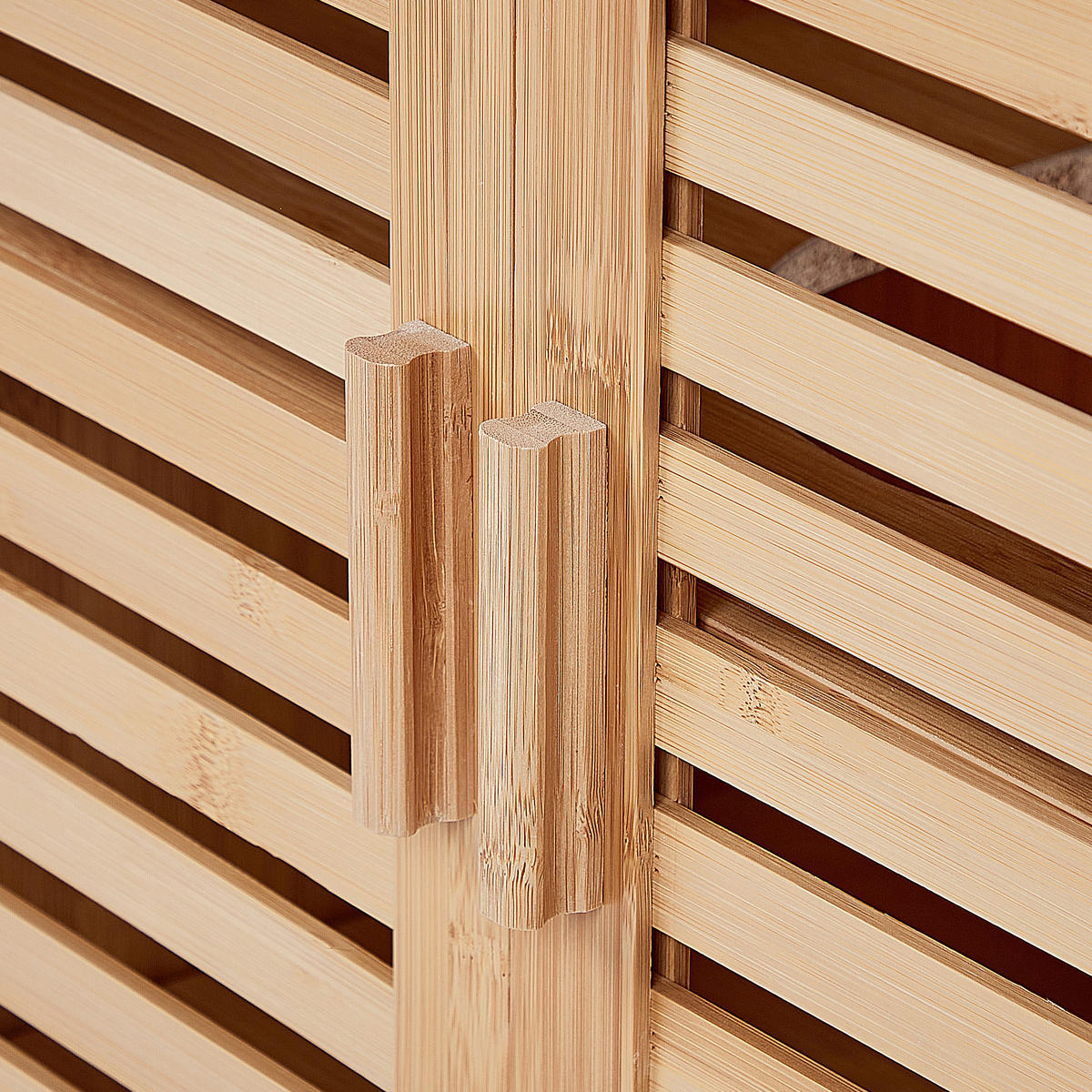 WASCHBECKENUNTERSCHRANK Heller Holzfarbton Missoula - Hellbraun, Holz (60/60/30cm) - Beliani