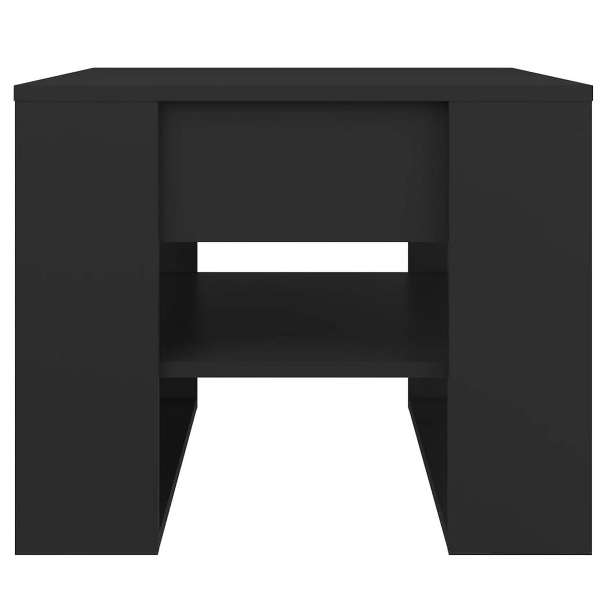 COUCHTISCH Schwarz 55,5x55x45 cm Holzwerkstoff - Schwarz, Holzwerkstoff (55.5/55/45cm) - furnicato