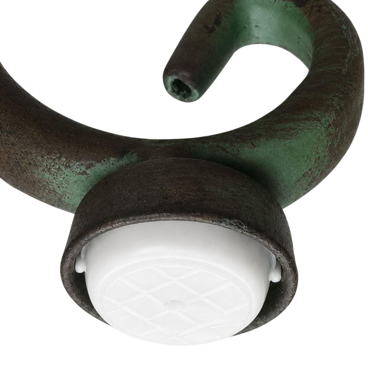 BLUMENHOCKER rund Metall Grün antik 36/36/75 cm - Grün, Metall (36/75/36cm) - DanDiBo