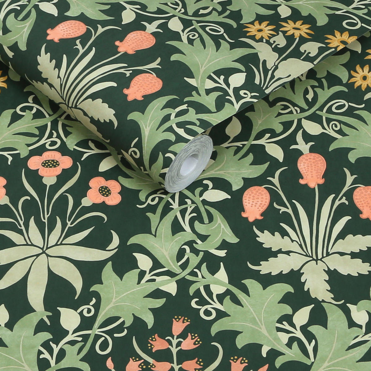 VLIESTAPETE Celandine Schöllkraut 1000x52cm - Grün, Papier/Kunststoff (52/1000cm) - William Morris at Home