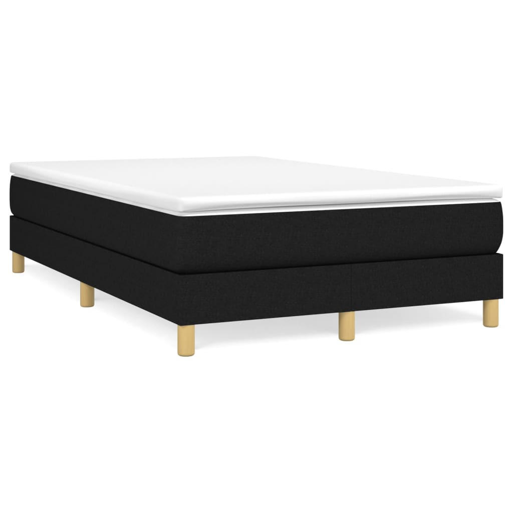 POLSTERBETT Quinn 120/203 cm - Schwarz, Holzwerkstoff (120/200cm) - Nettlife