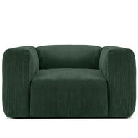 SESSEL BUFFO , Dunkelgrün - Dunkelgrün, Textil (130/73/96cm) - KONSIMO®