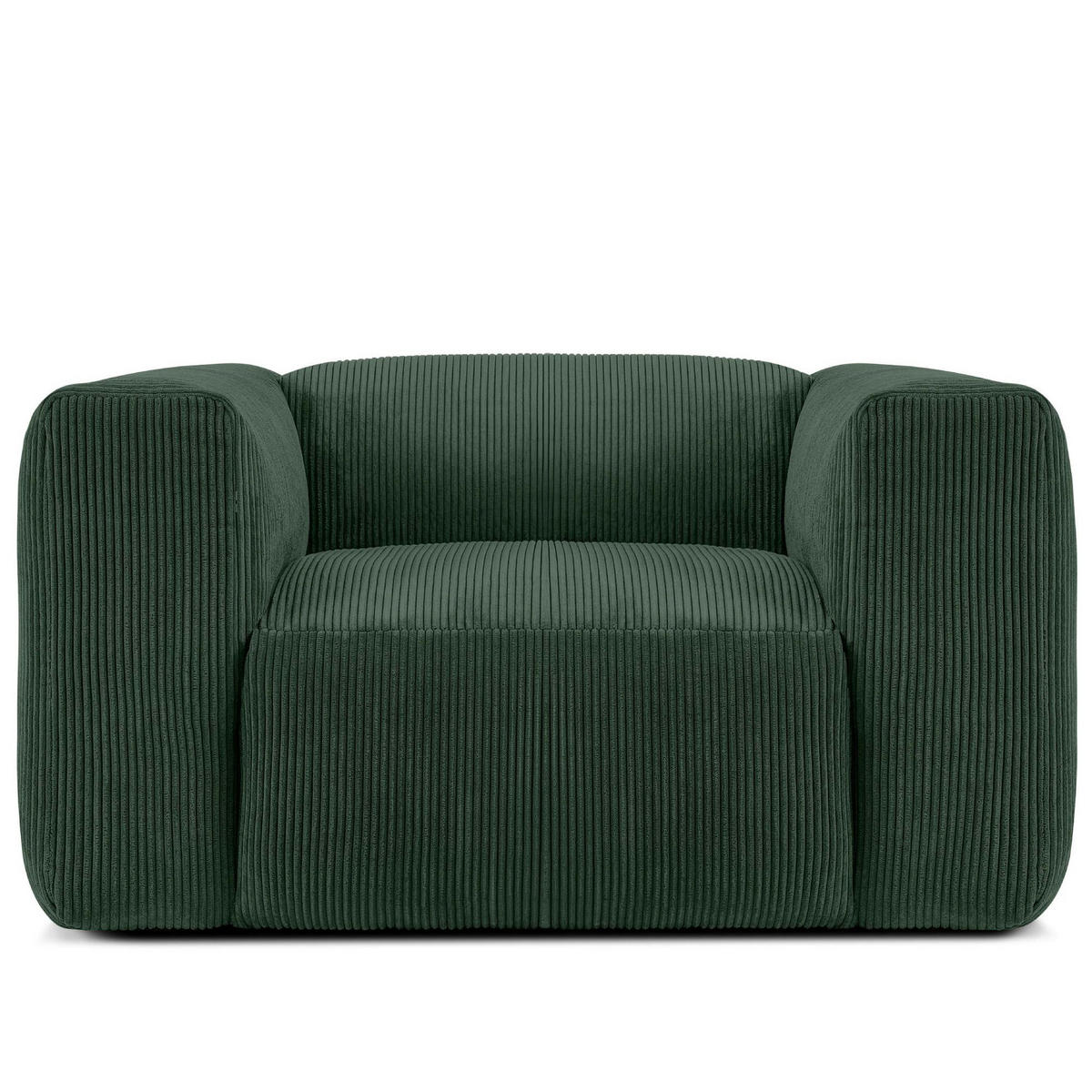 SESSEL BUFFO , Dunkelgrün - Dunkelgrün, Textil (130/73/96cm) - KONSIMO®
