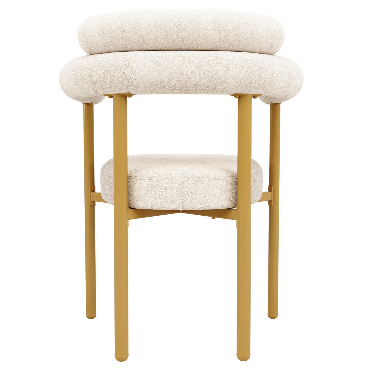 ESSZIMMERSTUHL mit ergonomischer Rückenlehne 70 x 62 x 84 cm Beige - Beige, Metall (62/84/70cm) - Meubliv