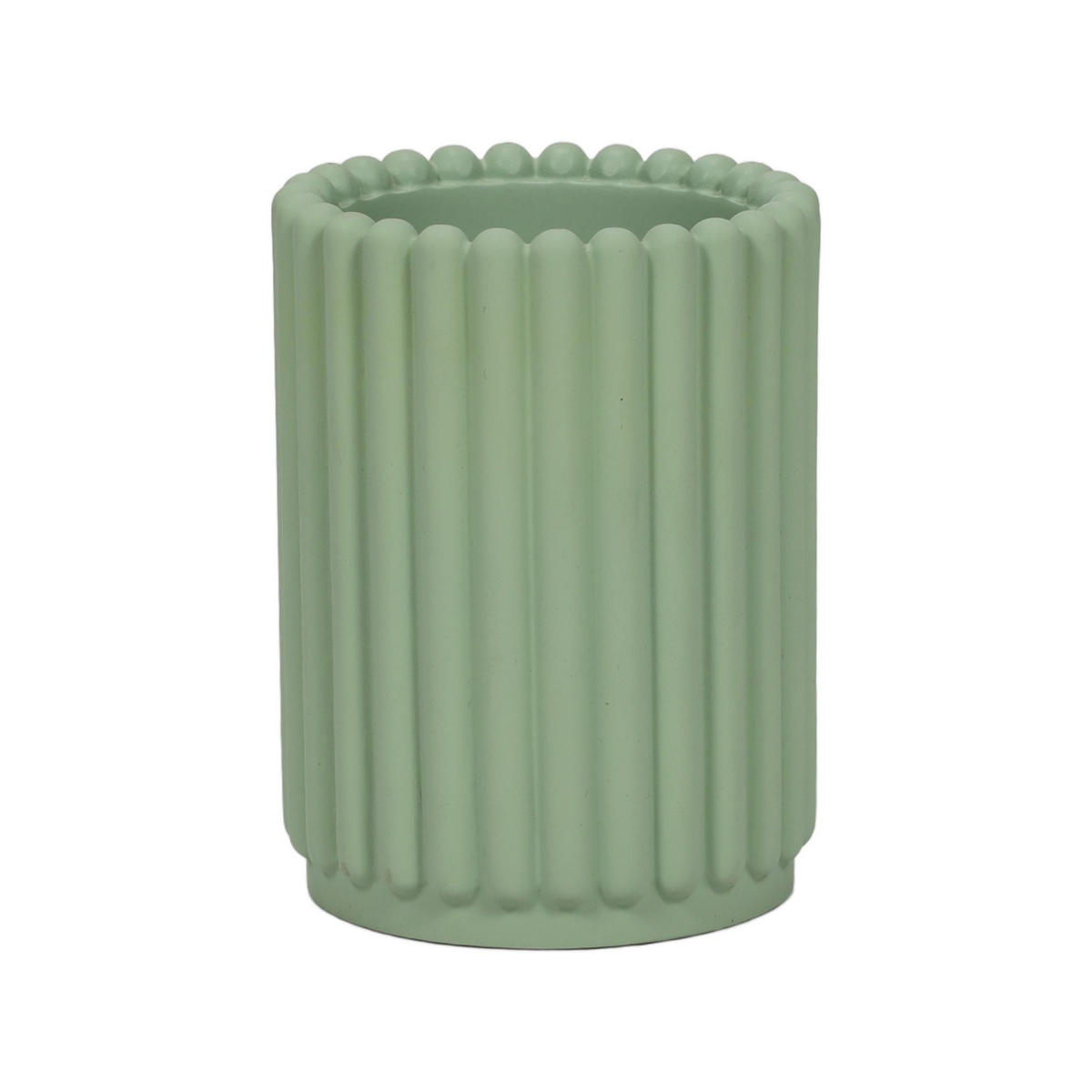 ZAHNBÜRSTENBECHER Bonbon 7,5/7,5/10,5 cm - Grün, Kunststoff (7.5/10.5/7.5cm) - 5five Simply Smart
