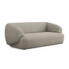3-SITZER SOFA Bouclé Stoff Beige - Beige/Schwarz, Kunststoff/Textil (212/81/98cm) - Makamii