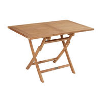 GARTENKLAPPTISCH Colorado 120x70x75 cm, Holz, natur - Naturfarben/Teakfarben, Holz (120/70/75cm) - dasmöbelwerk